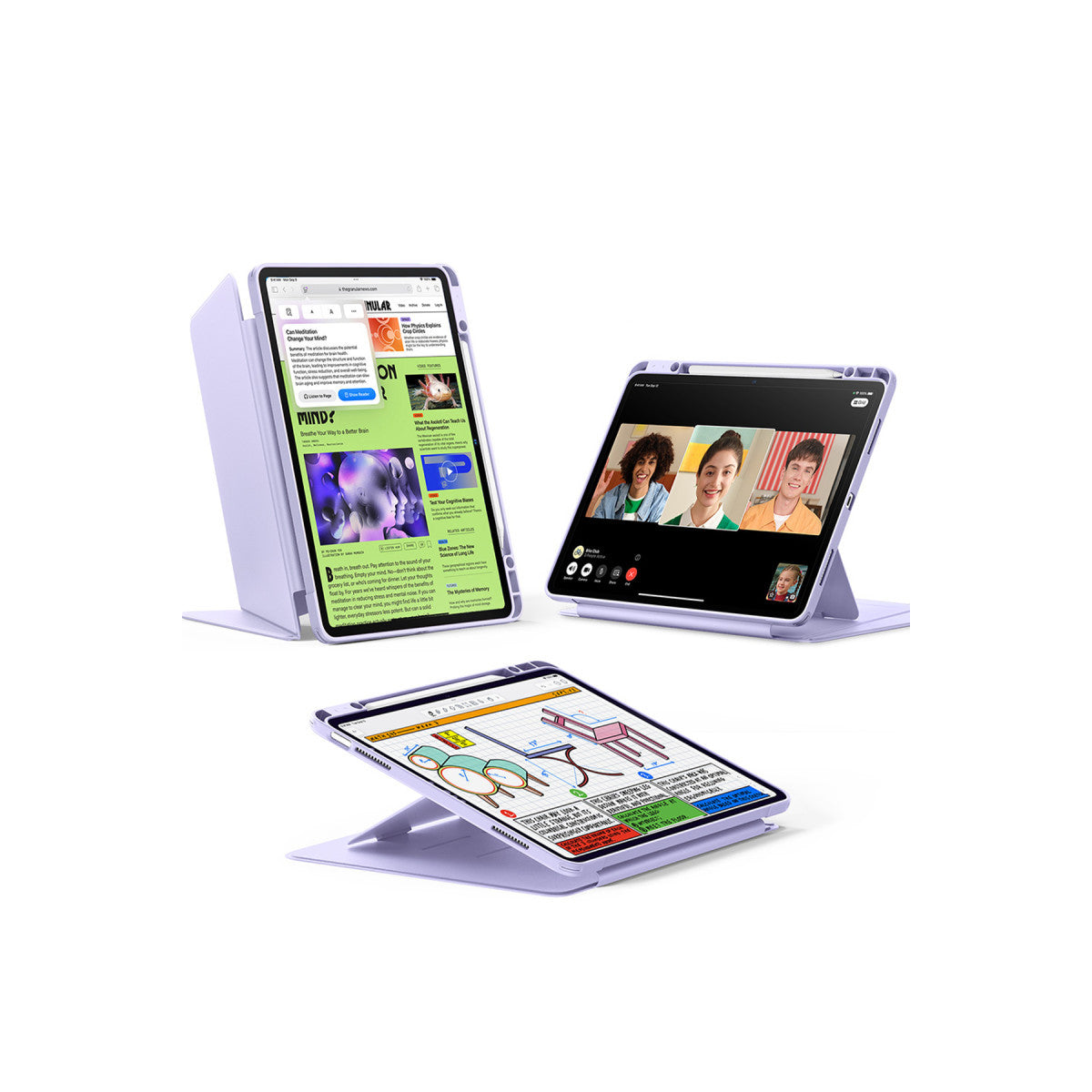 ESR Apple iPad Air 13 (2024) Flip Hybrid Kalemlikli Tablet Kılıfı