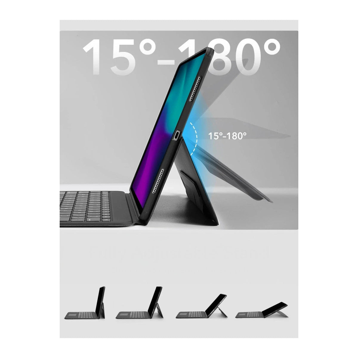 ESR Apple iPad Pro 13 (2024) Ascend Klavyeli Tablet Kılıfı