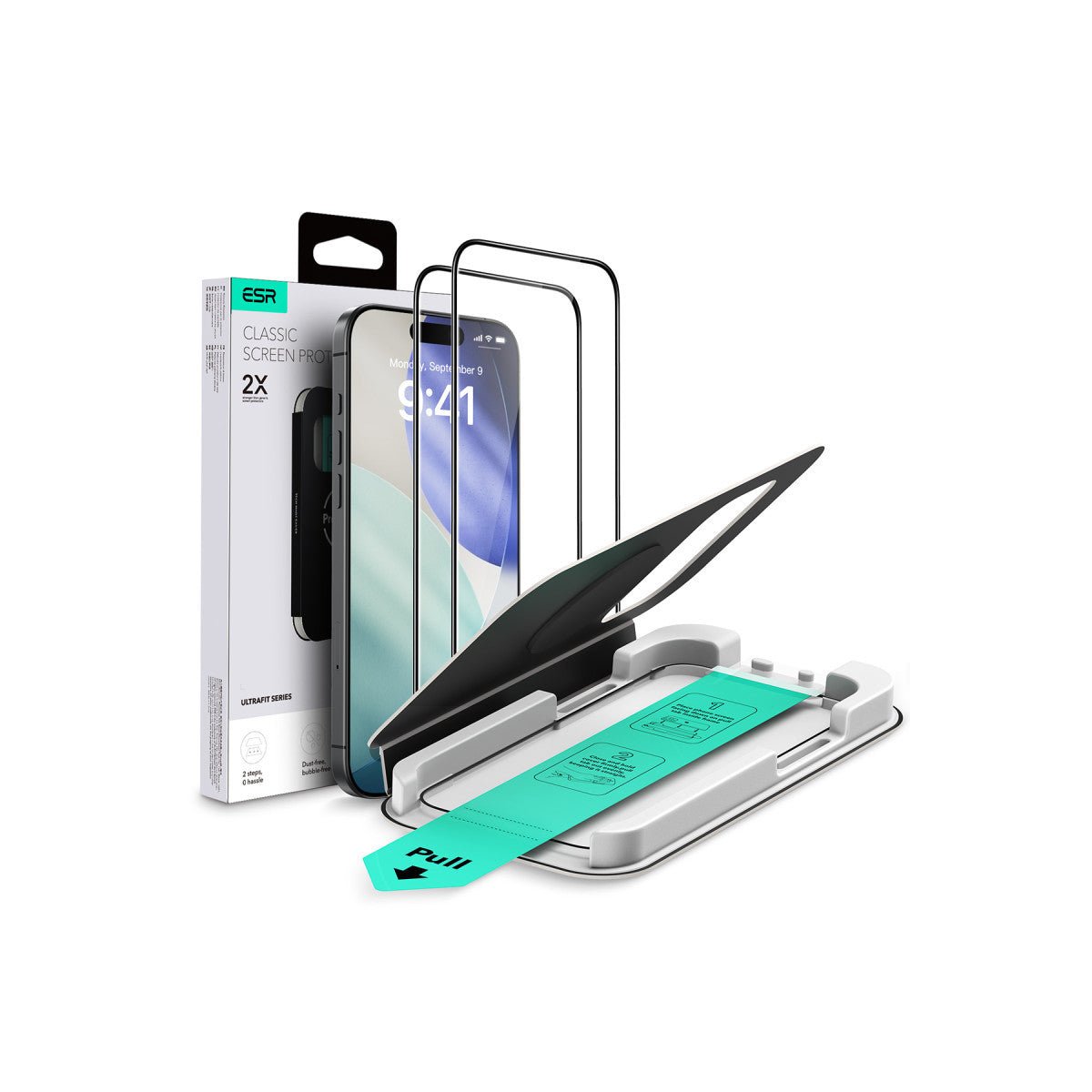 ESR Apple iPhone 14 UltraFit Classic 2 Adet Cam Ekran Koruyucu