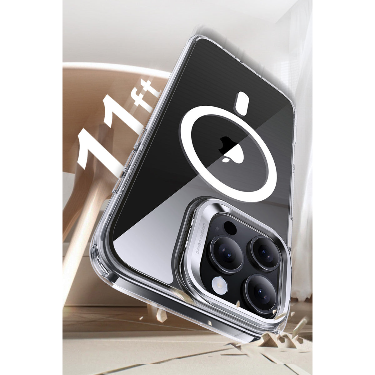 ESR Apple iPhone 16 Pro Classic Hybrid Magsafe Standlı Kapak + Cam Hediyeli Set