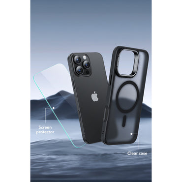 ESR Apple iPhone 16 Pro Classic Hybrid Magsafe Standlı Kapak + Cam Hediyeli Set