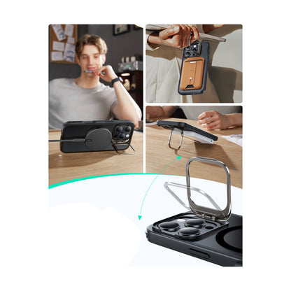 ESR Apple iPhone 16 Pro Classic Hybrid Magsafe Standlı Kapak + Cam Hediyeli Set