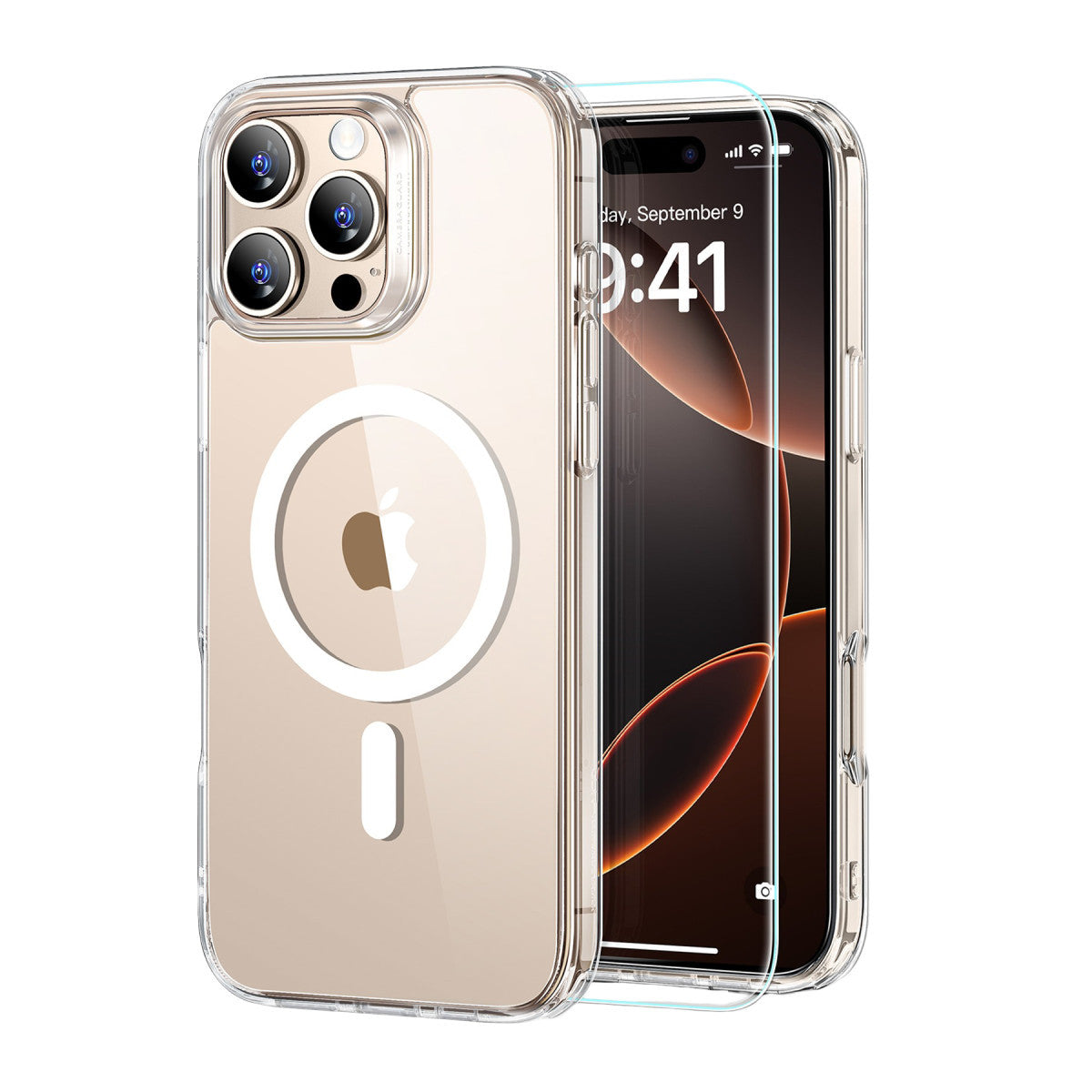 ESR Apple iPhone 16 Pro Max Classic Hybrid Magsafe Kapak + Cam Hediyeli Set