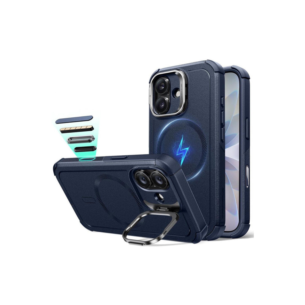 ESR Apple iPhone 17 Cyber Tough Magsafe Stantlı Kapak