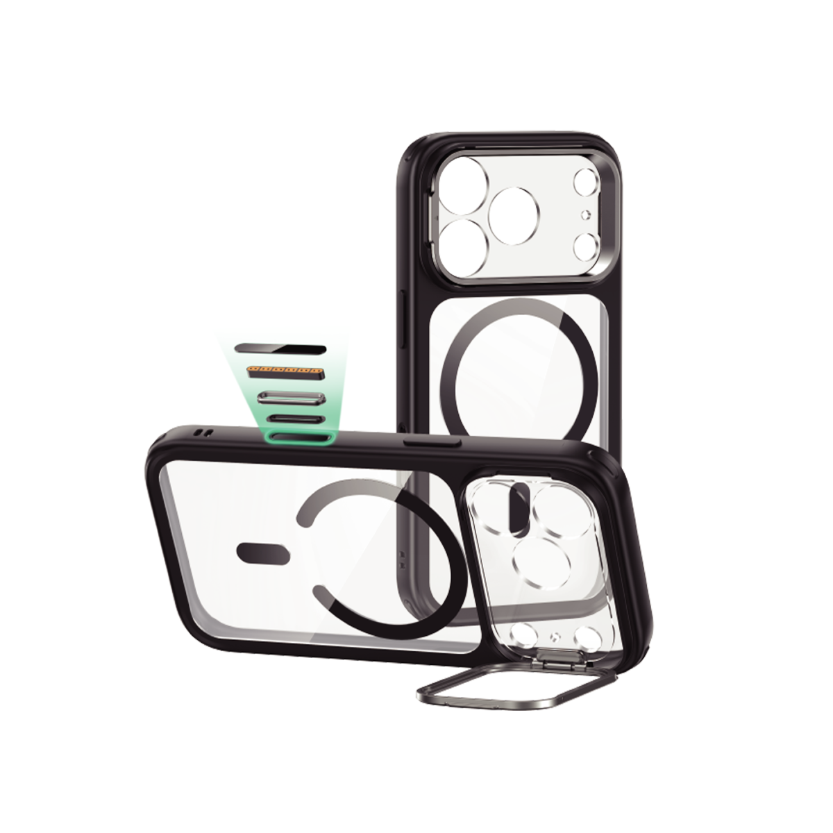 ESR Apple iPhone 17 Pro Classic Hybrid Magsafe Standlı Kapak