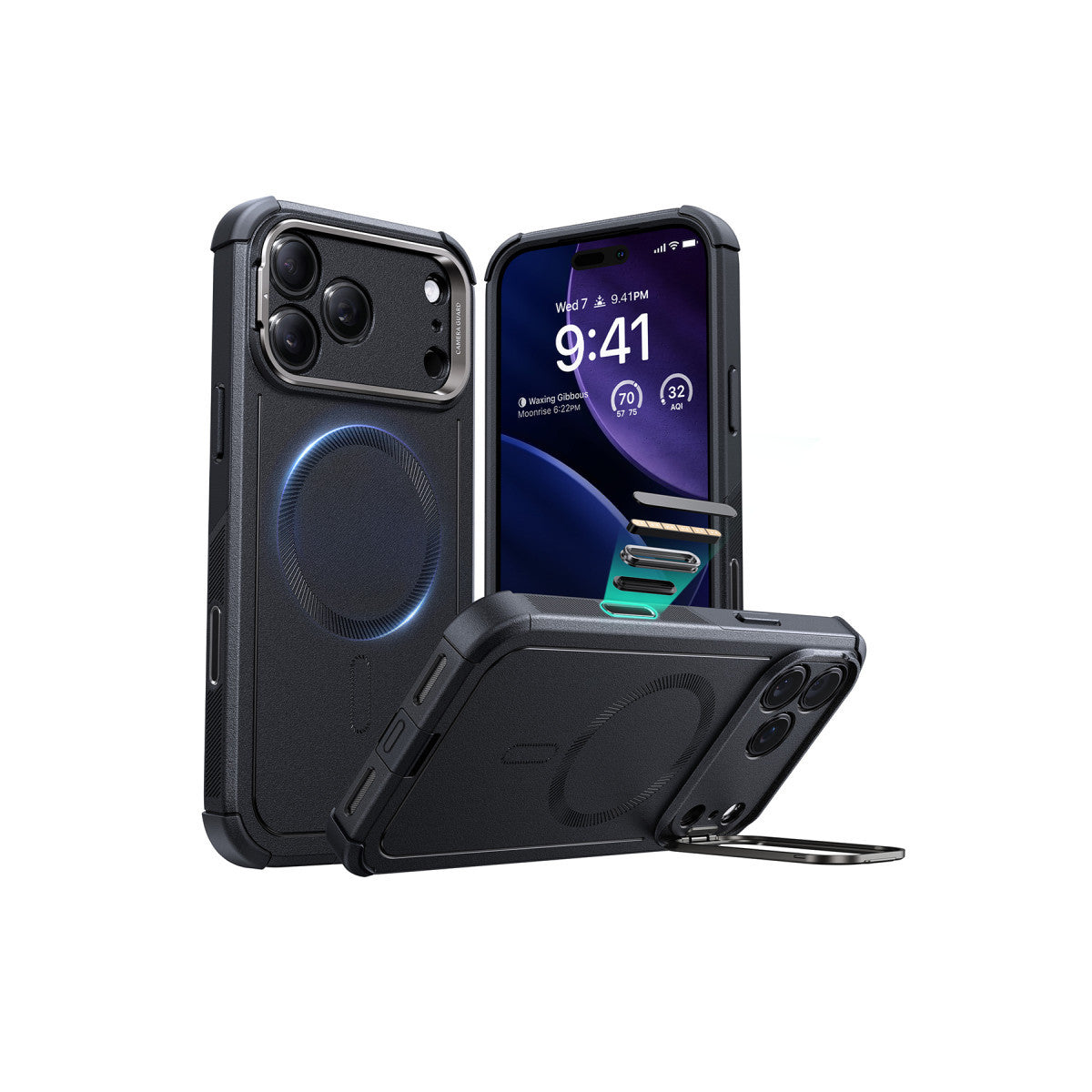 ESR Apple iPhone 17 Pro Max Cyber Tough Magsafe Stantlı Kapak