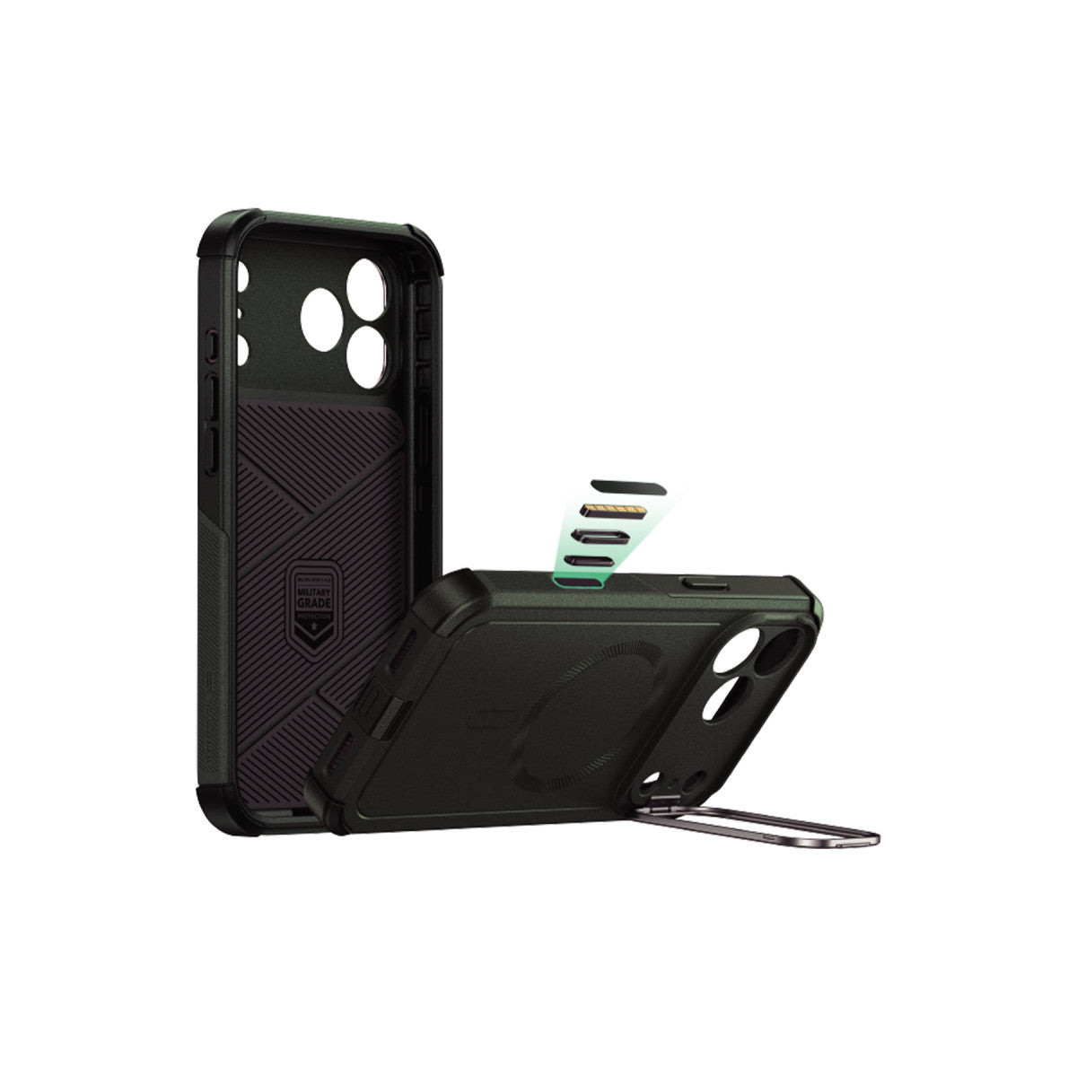 ESR Apple iPhone 17 Pro Max Cyber Tough Magsafe Stantlı Kapak