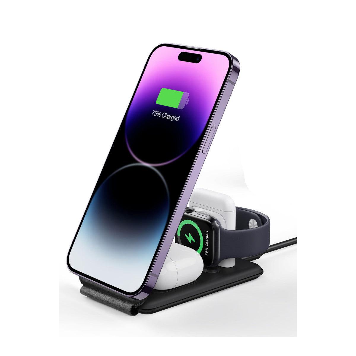 ESR HaloLock 3in1 20W PD Type-C Çıkışlı ve Saat ile Airpods İçin Kablosuz Şarj Destekli Şarj Seti