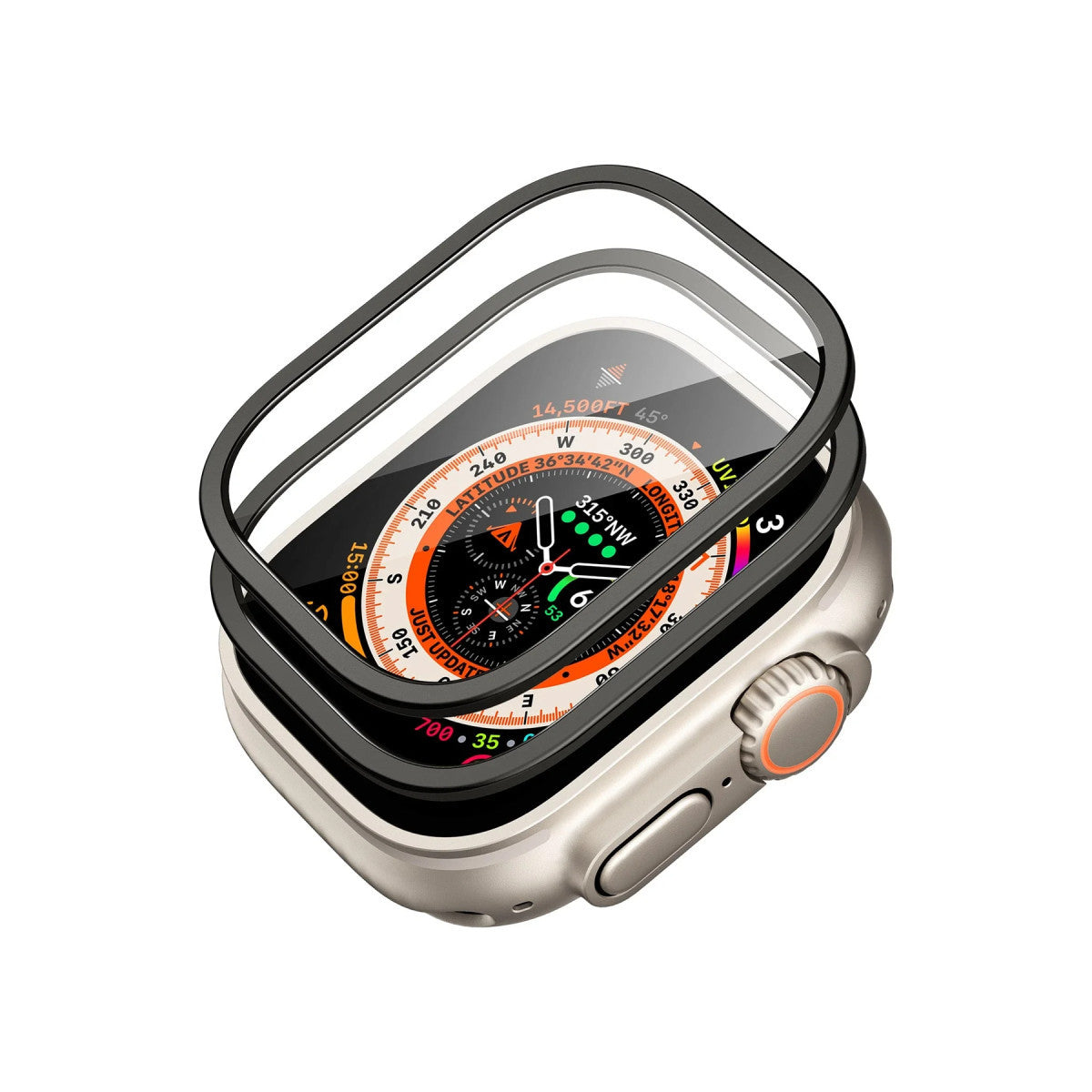 ESR Apple Watch Ultra 2 49mm Armorite 2 Adet Saat Cam Ekran Koruyucu