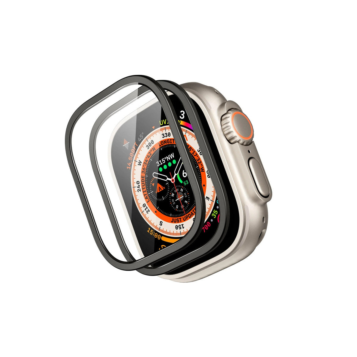 ESR Apple Watch Ultra 2 49mm Armorite 2 Adet Saat Cam Ekran Koruyucu