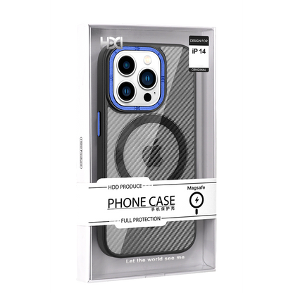 HDD Apple iPhone 14 HBC-168 Carvex Magsafe Kapak - Mavi