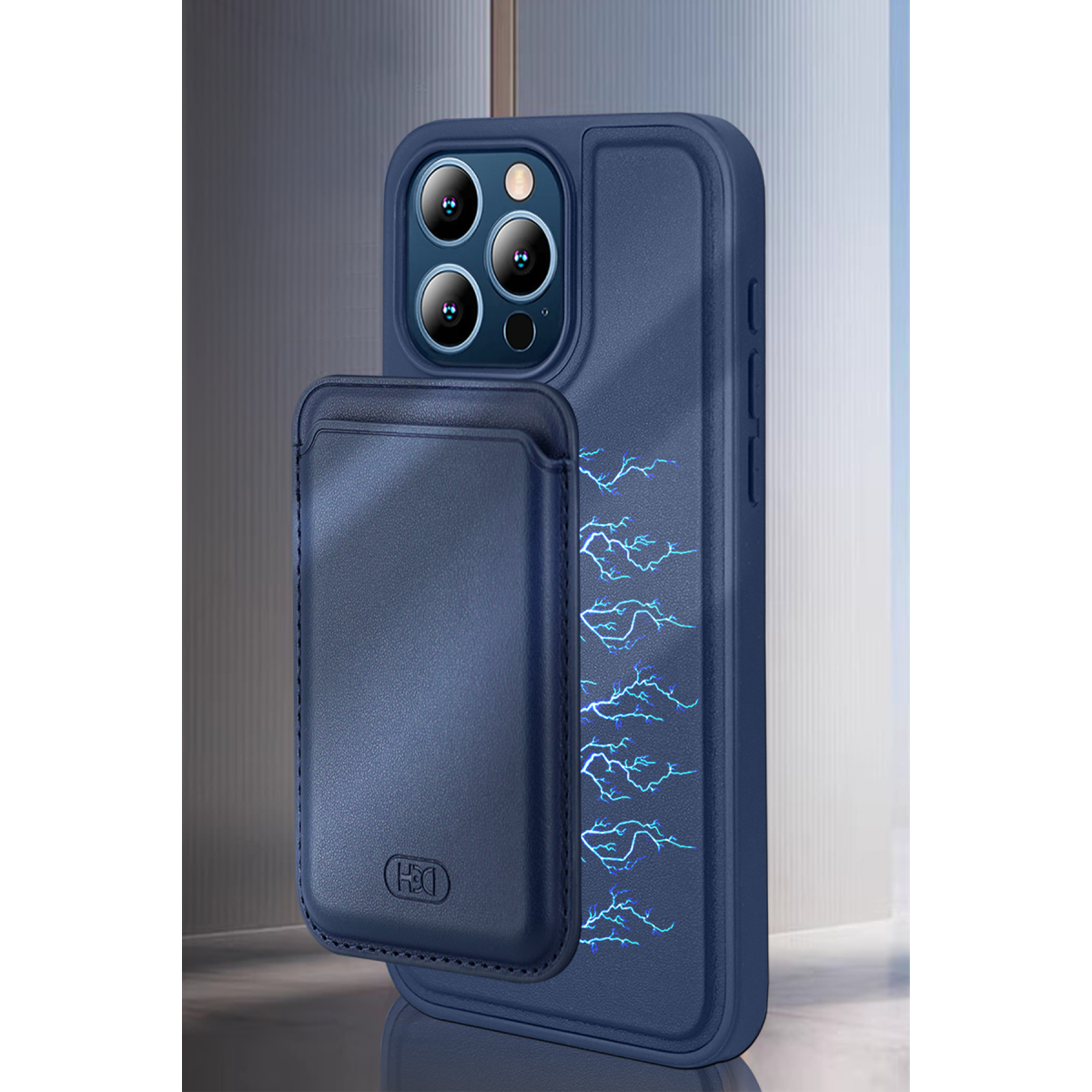 HDD Apple iPhone 15 HBC-009 Kartvizitli Maynetik Kapak - Yeşil