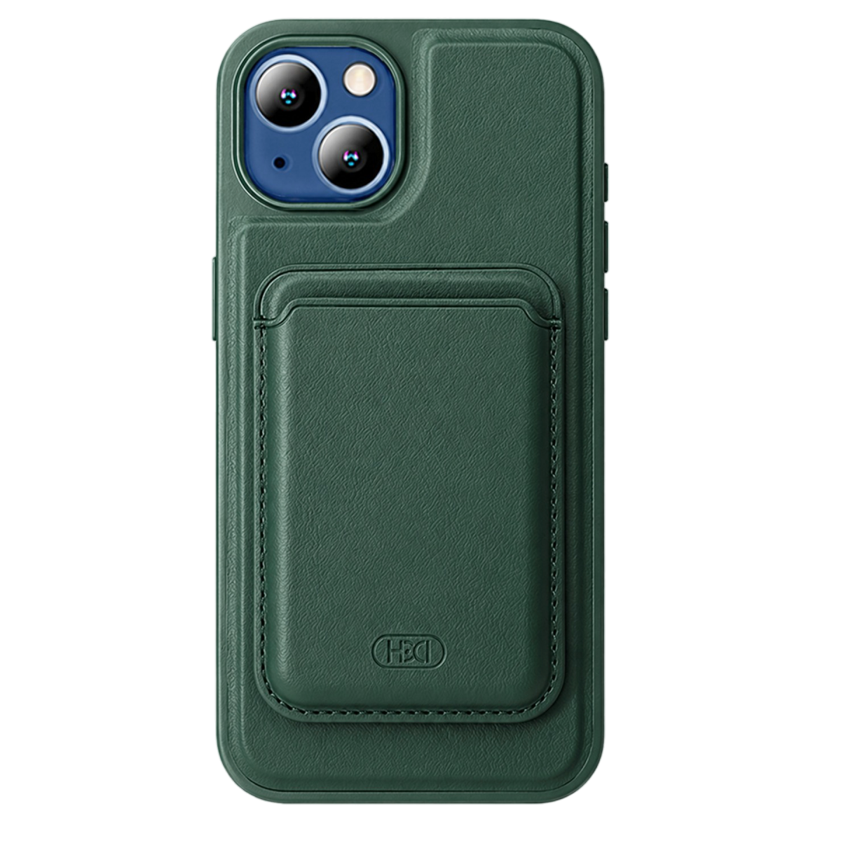 HDD Apple iPhone 15 HBC-009 Kartvizitli Maynetik Kapak - Yeşil