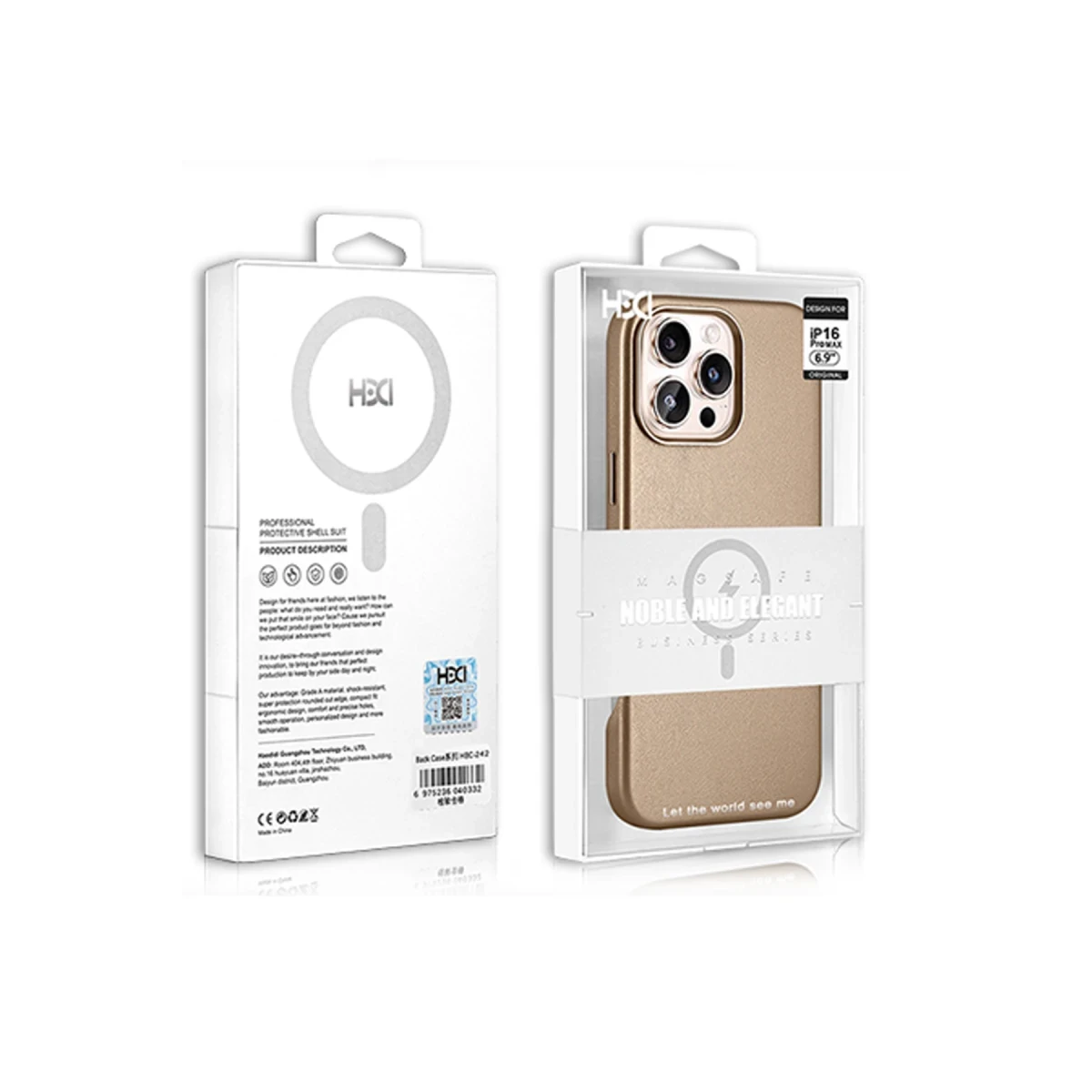 HDD Apple iPhone 15 Pro Max HBC-242 Dividing Magsafe Kapak - Çöl Titanyum
