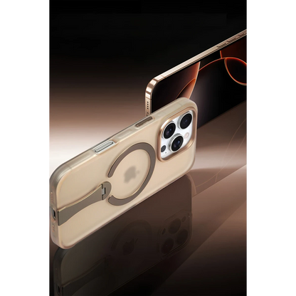 HDD Apple iPhone 15 Pro Max HBC-354 Kunlun Standlı Magsafe Kapak - Şeffaf