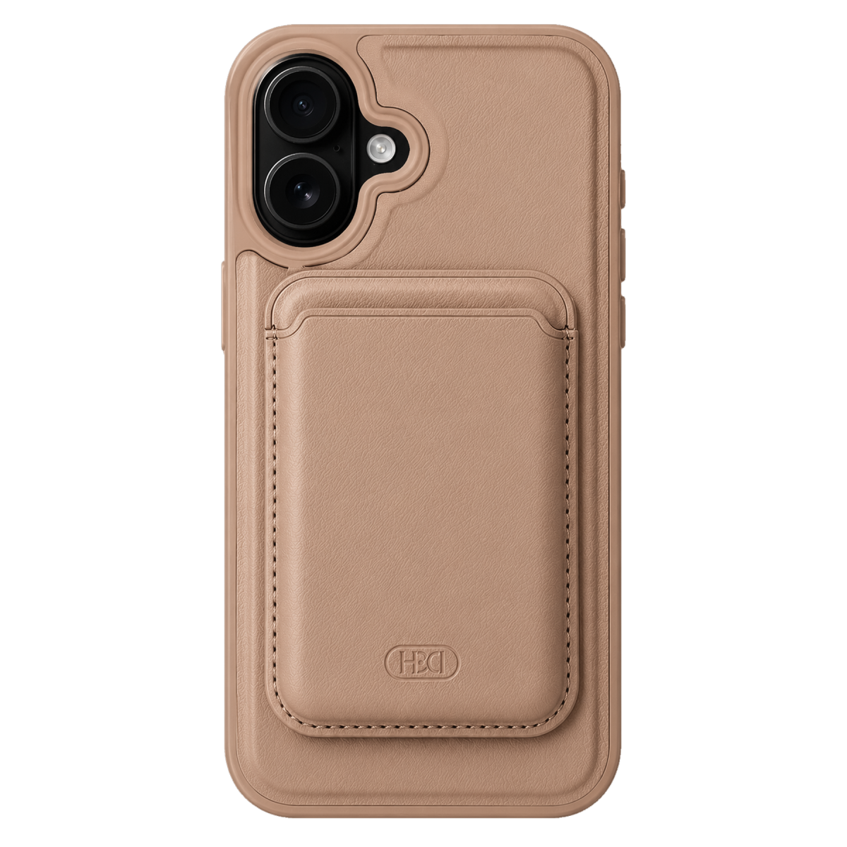 HDD Apple iPhone 16 HBC-009 Kartvizitli Maynetik Kapak - Çöl Titanyum