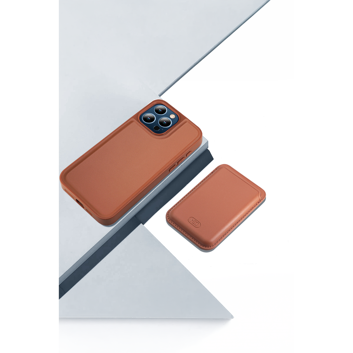 HDD Apple iPhone 16 HBC-009 Kartvizitli Maynetik Kapak - Titan Gri