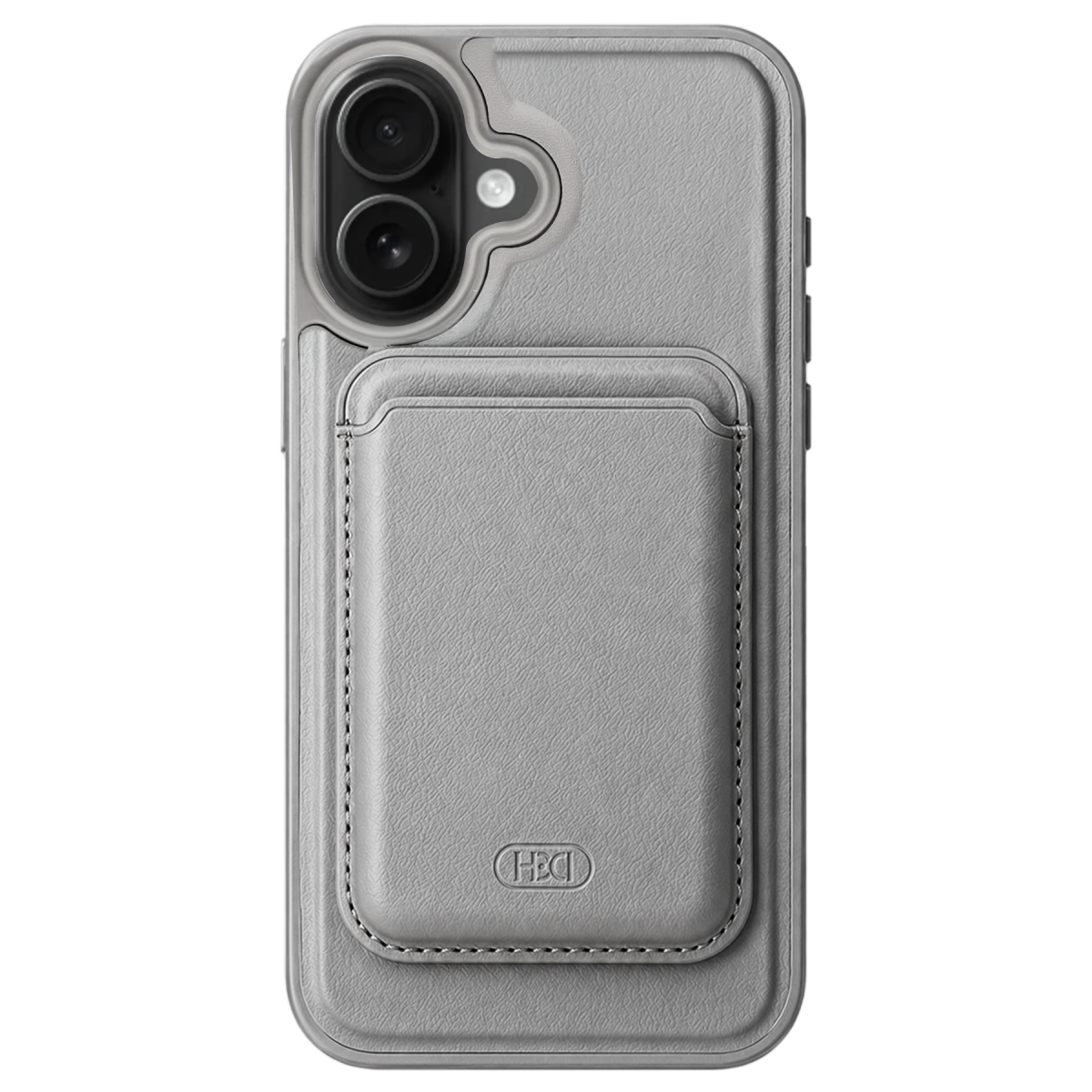 HDD Apple iPhone 16 HBC-009 Kartvizitli Maynetik Kapak - Titan Gri