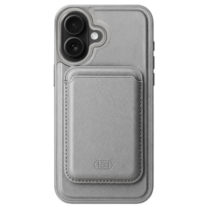 HDD Apple iPhone 16 HBC-009 Kartvizitli Maynetik Kapak - Titan Gri