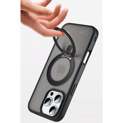 HDD Apple iPhone 16 HBC-304 Orbito 360 Döner Standlı Manyetik Kapak - Çöl Titanyum