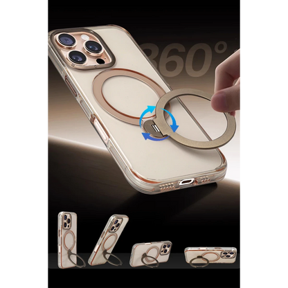 HDD Apple iPhone 16 Pro HBC-338 Andes Magsafe Standlı Kapak - Gold