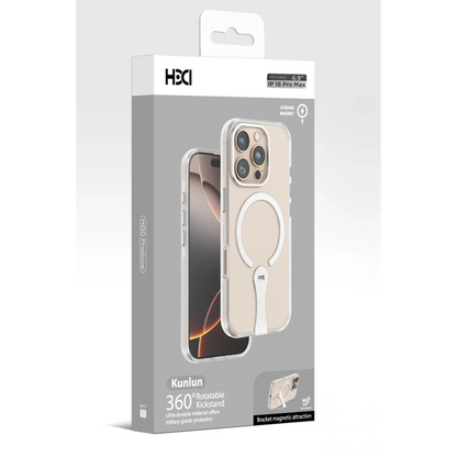 HDD Apple iPhone 16 Pro HBC-354 Kunlun Standlı Magsafe Kapak - Çöl Titanyum
