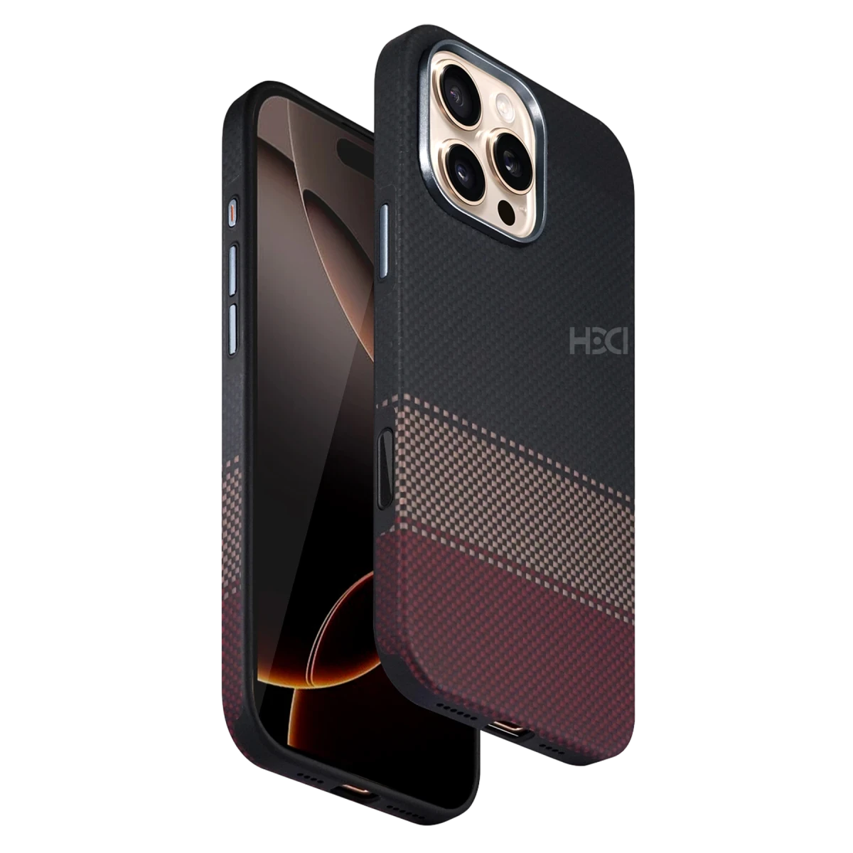 HDD Apple iPhone 16 Pro Max HBC-377 Kevlar Slim Magsafe Kapak - Alacakaranlık