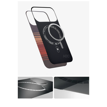 HDD Apple iPhone 17 Pro HBC-350 Ruaha Kevlar Magsafe Kapak - Gün Batımı