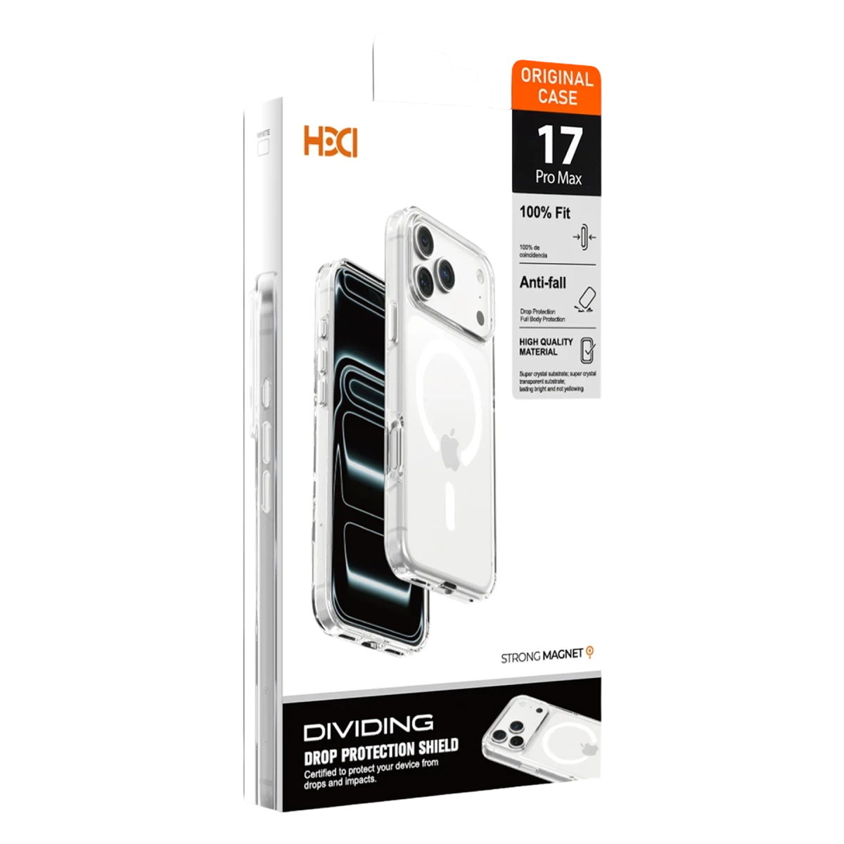 HDD Apple iPhone 17 Pro HBC-365 Atlas Magsafe Kapak  - Turuncu