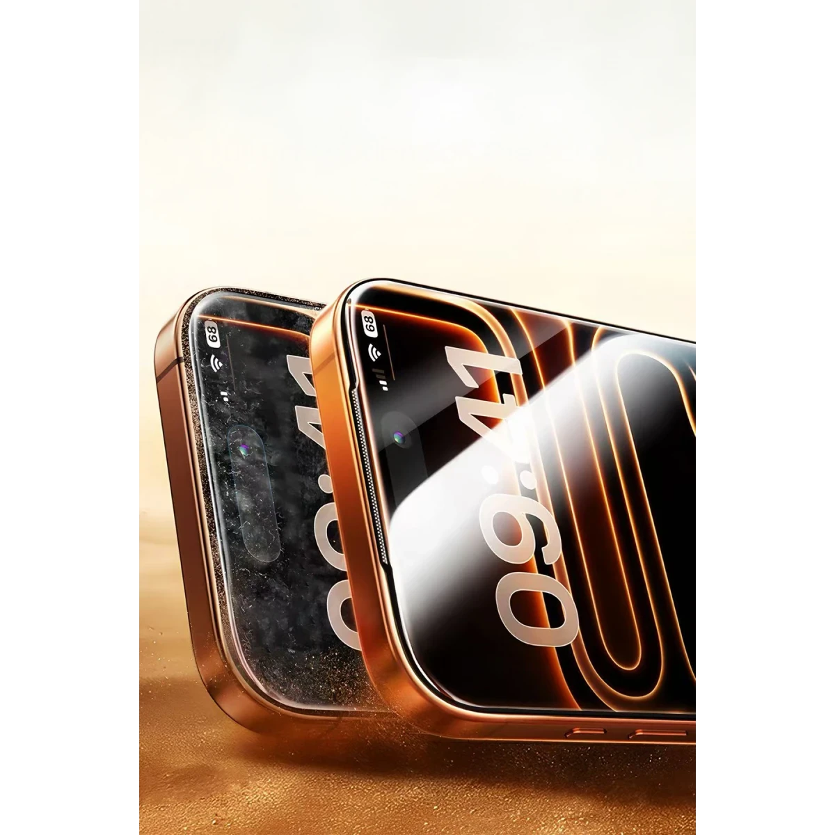 HDD Apple iPhone 17 Pro Bam 9H Cam Ekran Koruyucu - Şeffaf