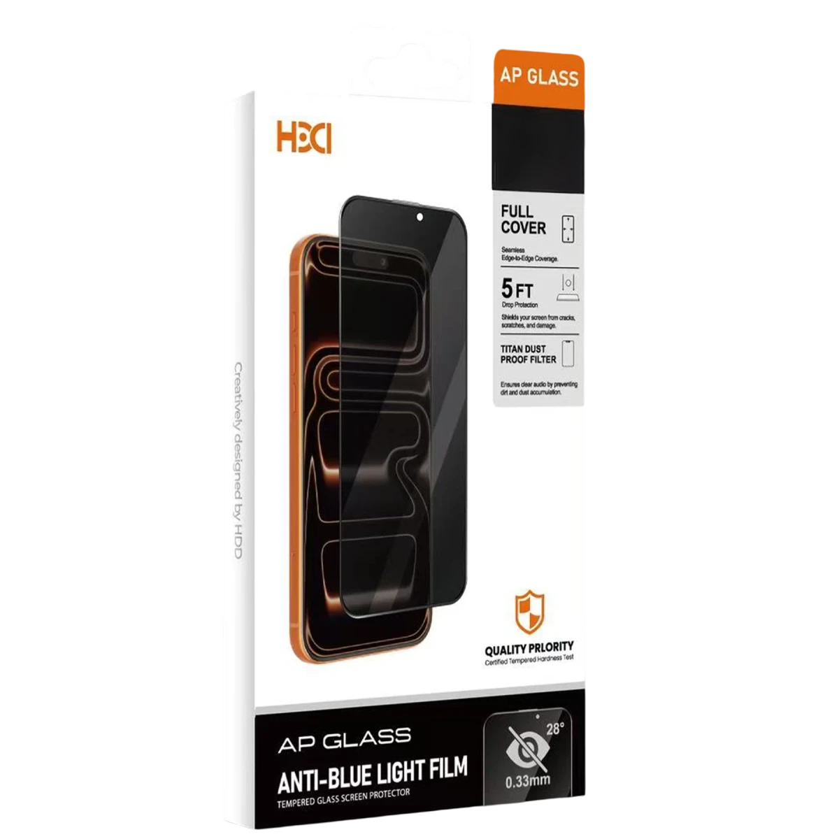 HDD Apple iPhone 17 Pro Rift Hayalet Cam Ekran Koruyucu - Siyah