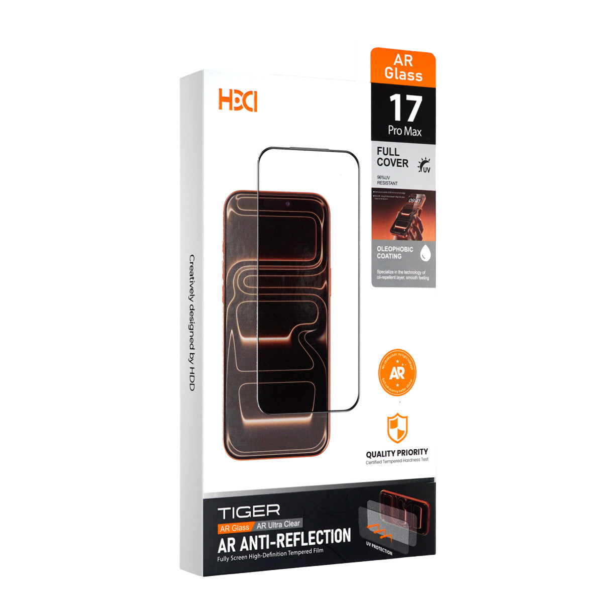 HDD Apple iPhone 17 Pro Tiger AR Cam Ekran Koruyucu