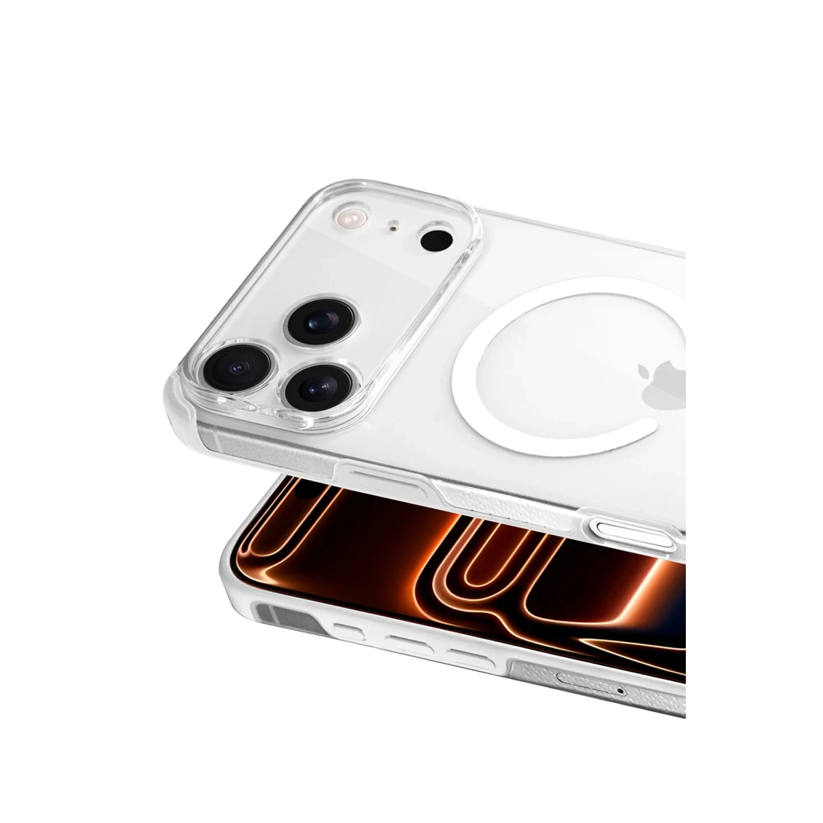 HDD Apple iPhone 17 Pro Max HBC-430 Qutang Magsafe Kapak - Beyaz