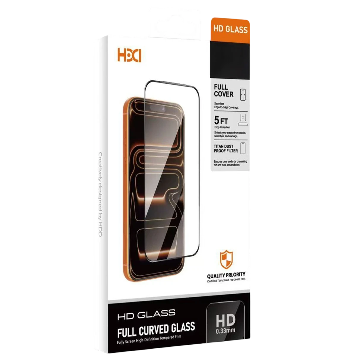 HDD Apple iPhone 17 Pro Max Bam 9H Cam Ekran Koruyucu - Şeffaf