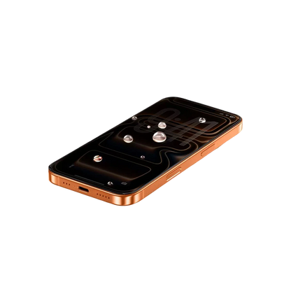 HDD Apple iPhone 17 Pro Max Rift Hayalet Cam Ekran Koruyucu - Siyah