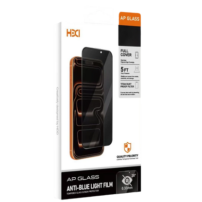 HDD Apple iPhone 17 Pro Max Rift Hayalet Cam Ekran Koruyucu - Siyah