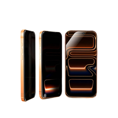 HDD Apple iPhone 17 Pro Max Rift Hayalet Cam Ekran Koruyucu - Siyah
