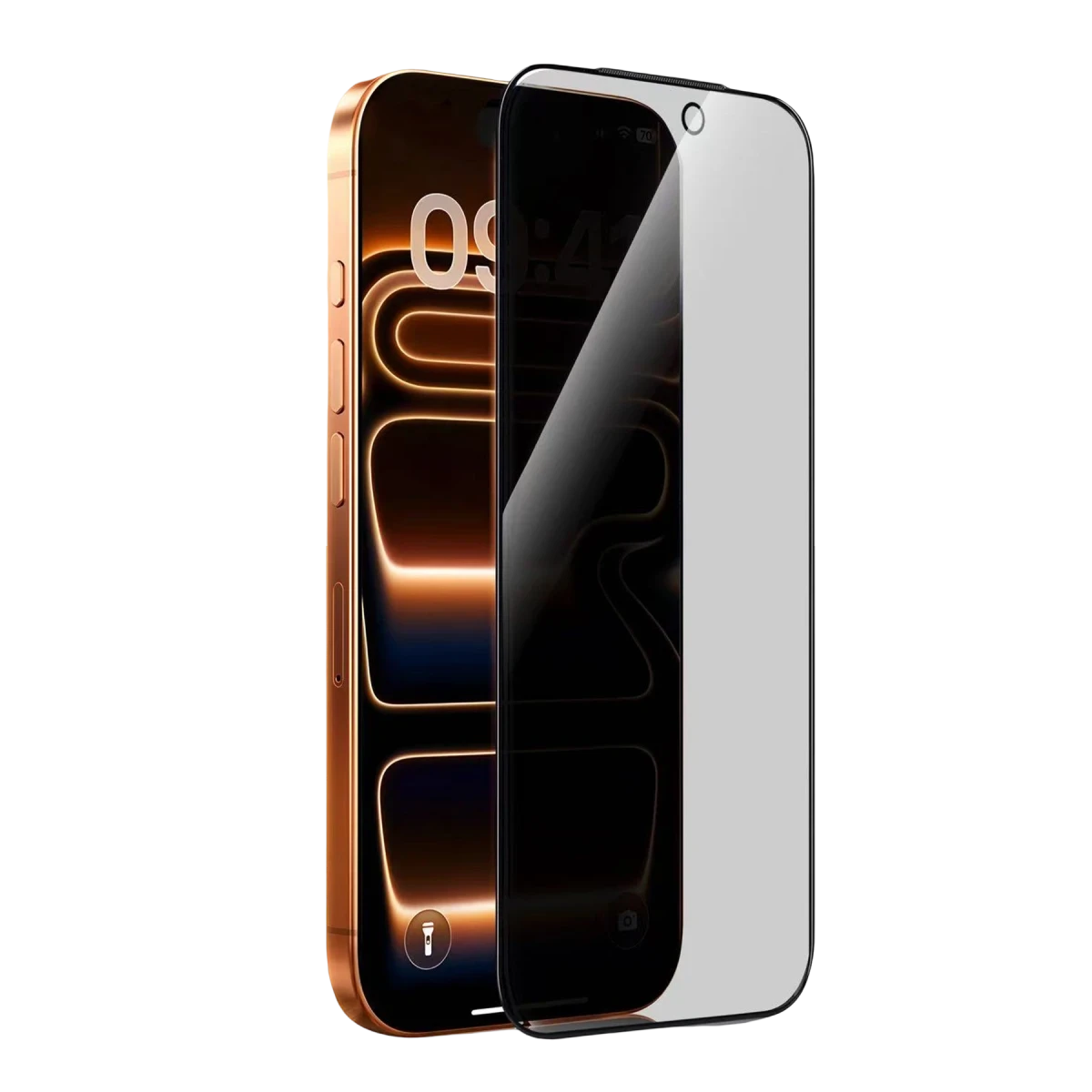 HDD Apple iPhone 17 Pro Max Rift Hayalet Cam Ekran Koruyucu - Siyah