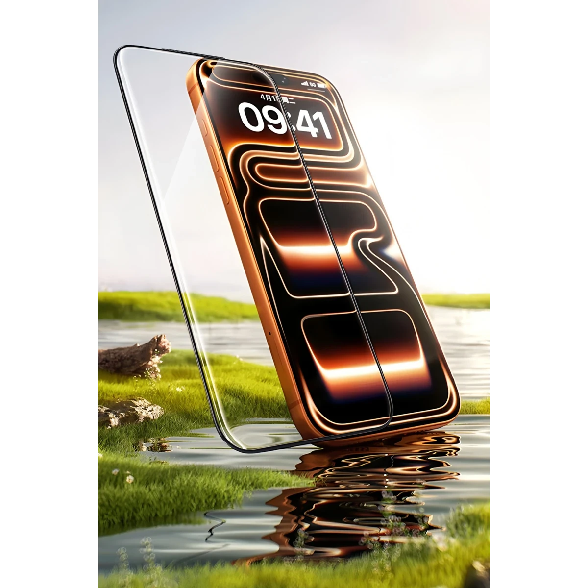 HDD Apple iPhone 17 Pro Max Tiger AR Cam Ekran Koruyucu - Siyah