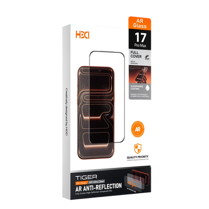 HDD Apple iPhone 17 Pro Max Tiger AR Cam Ekran Koruyucu - Siyah