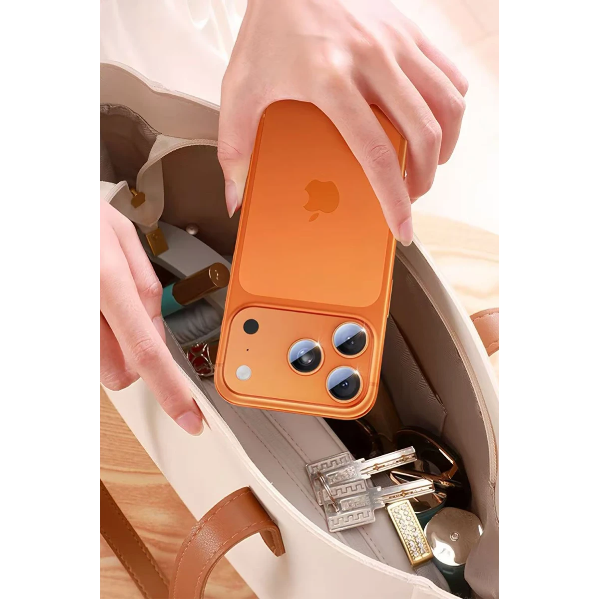 HDD Apple iPhone 17 Pro Max Torres Kamera Lens Koruyucu - Gümüş
