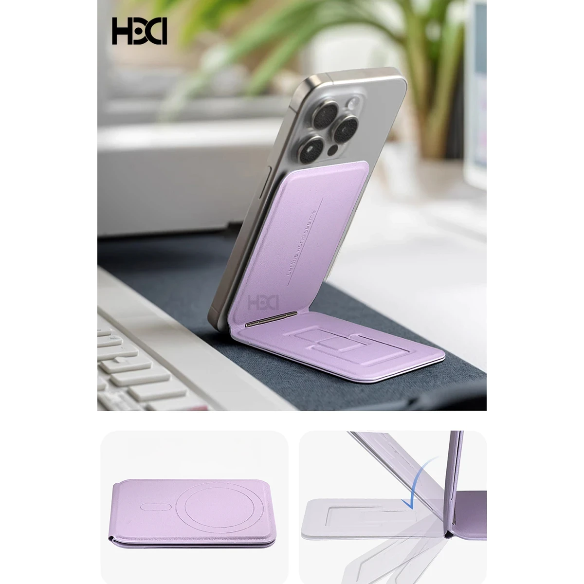 HDD HS-017 Telefon Arkası Magsafe Stant - Pembe