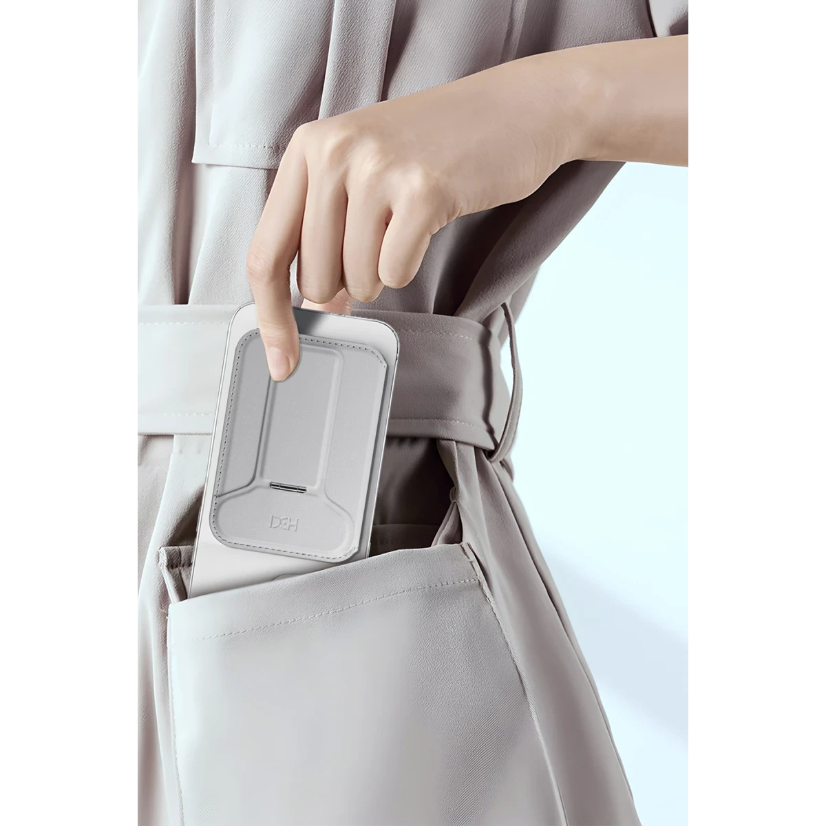 HDD HS-021 Stant Özellikli Magsafe Kartlık - Titan Gri
