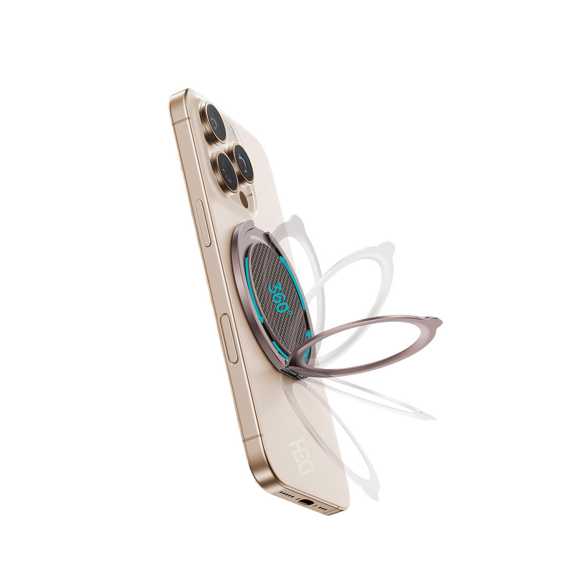 HDD HS-024 Siwa 360 Manyetik Magsafe Kickstand Yüzük