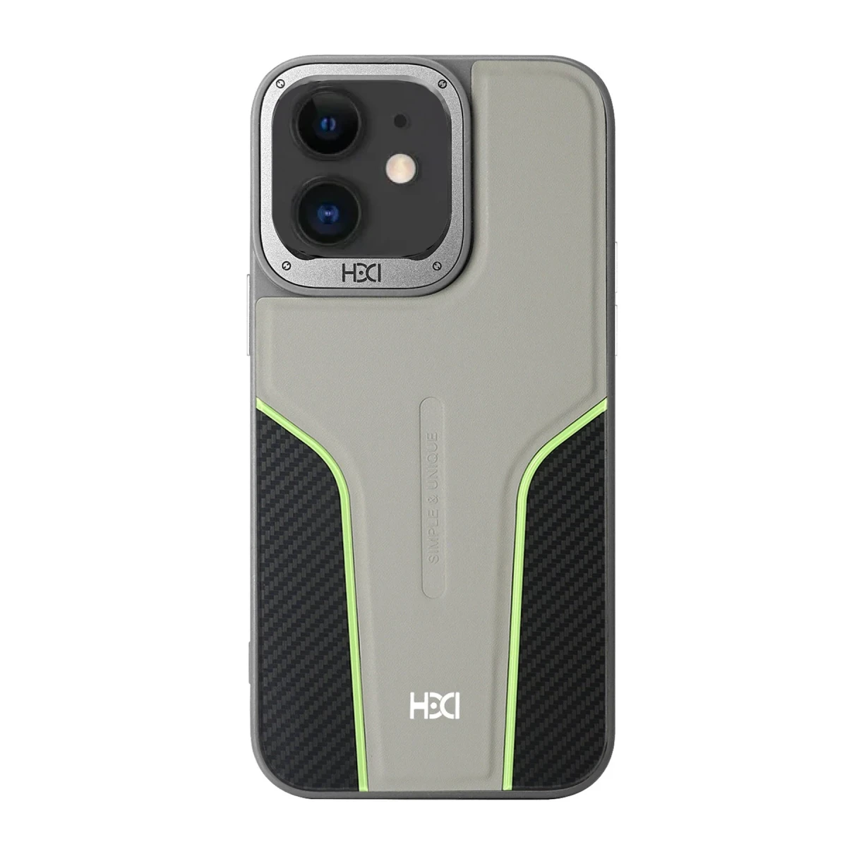 HDD Apple iPhone 11 HBC-264 Lambor Karbon Fiber Sport Kapak - Natural Grey
