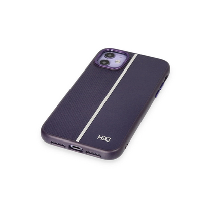 HDD Apple iPhone 11 Kılıf HBC-155 Lizbon Kapak - Derin Mor