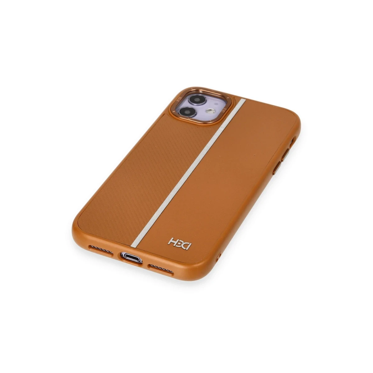 HDD Apple iPhone 11 Kılıf HBC-155 Lizbon Kapak - Kahverengi