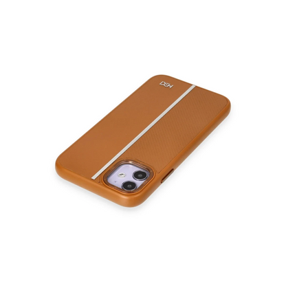 HDD Apple iPhone 11 Kılıf HBC-155 Lizbon Kapak - Kahverengi