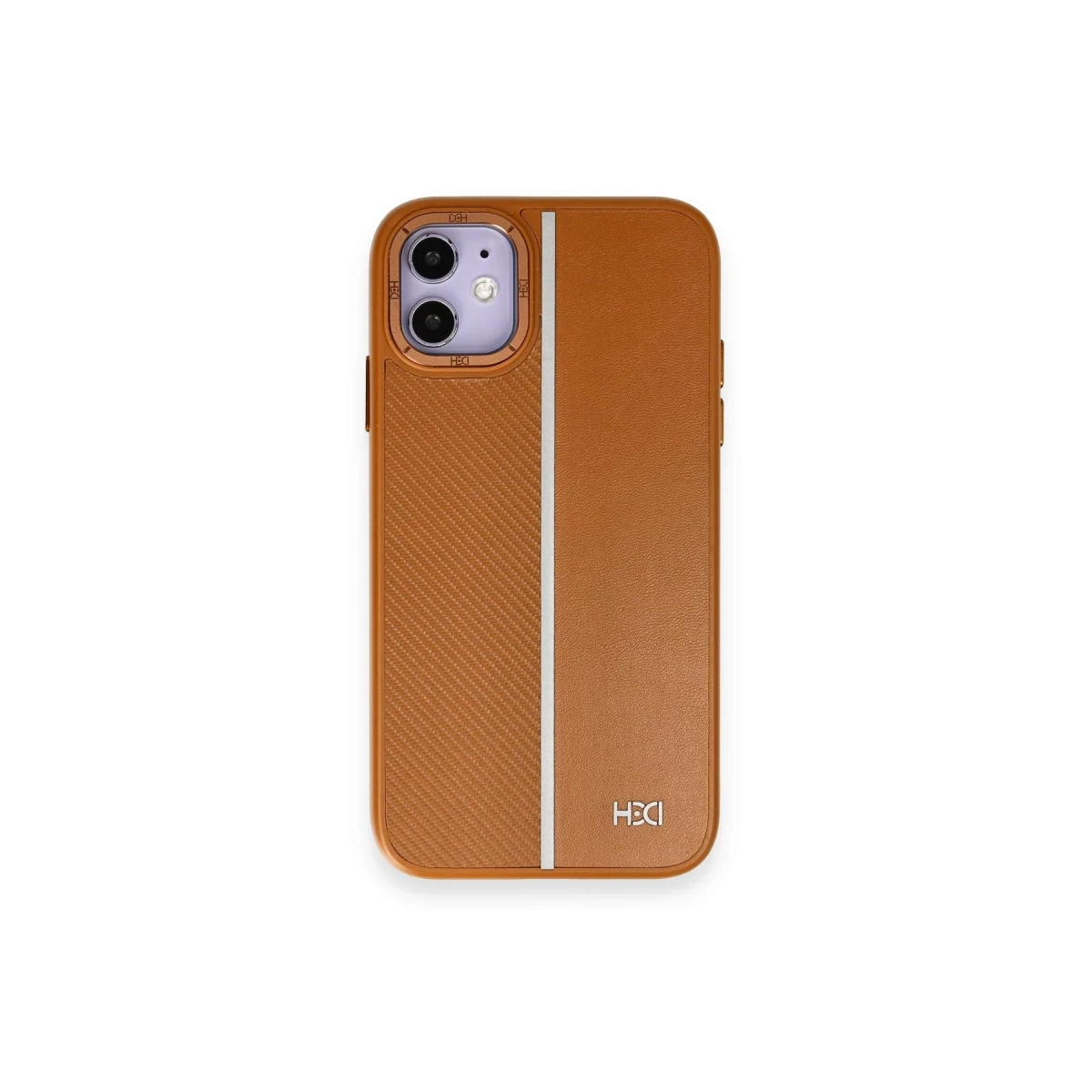 HDD Apple iPhone 11 Kılıf HBC-155 Lizbon Kapak - Kahverengi