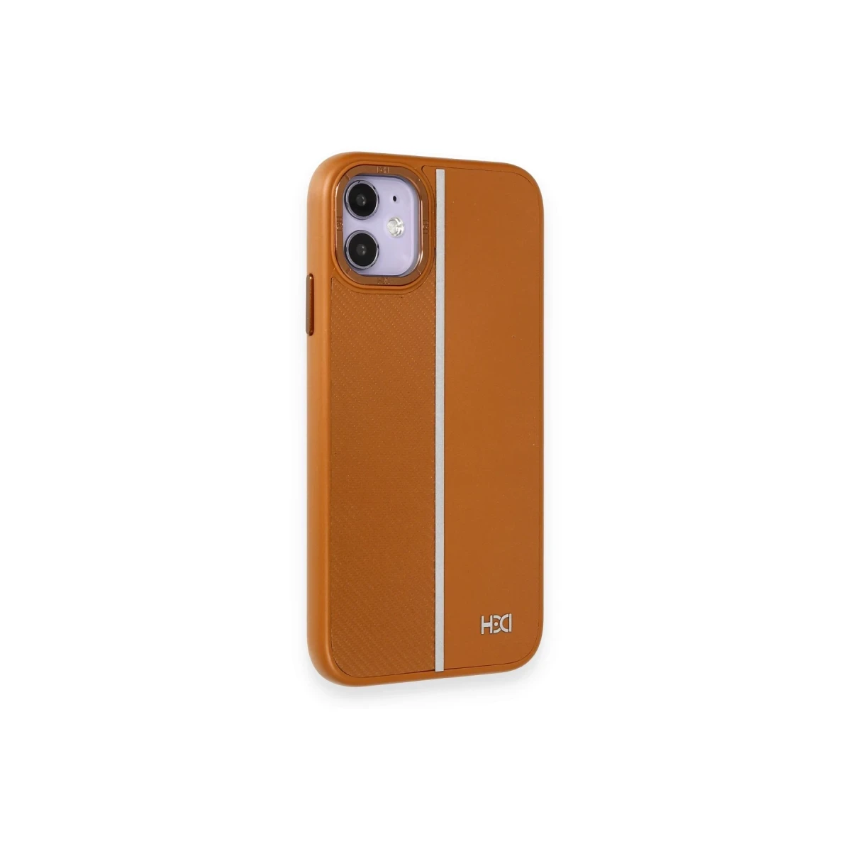 HDD Apple iPhone 11 Kılıf HBC-155 Lizbon Kapak - Kahverengi